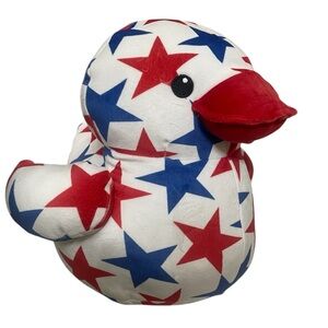 Star Patterned Patriotic Duck Plush